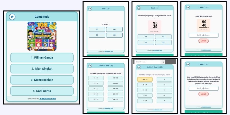 Protected: Game Kuis Penjumlahan dan Pengurangan sampai dengan 100 untuk Anak Kelas 3 SD