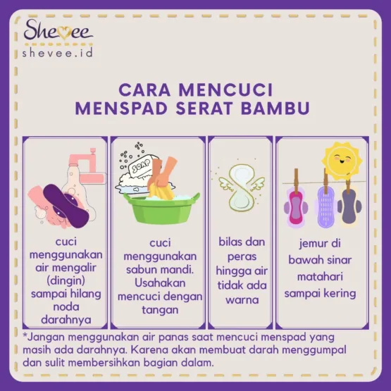 Pembalut Kain Serat Bambu Anti Bakteri, Anti Iritasi, dan Ramah Lingkungan Shevee Varian Malam - Image 4
