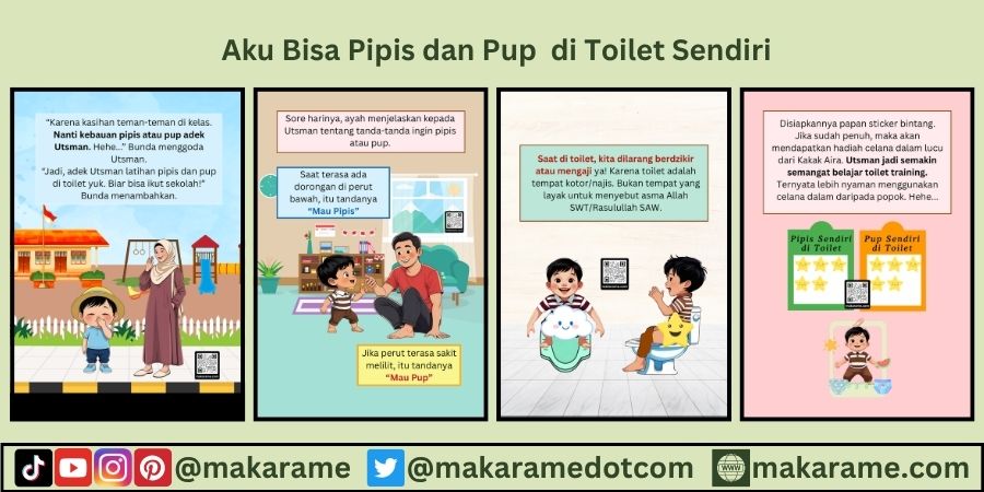 Aku Bisa Pipis dan Pup di Toilet Sendiri