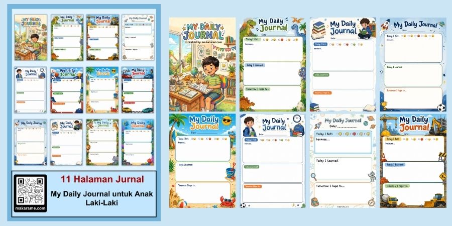 My Daily Journal untuk Anak Laki-Laki